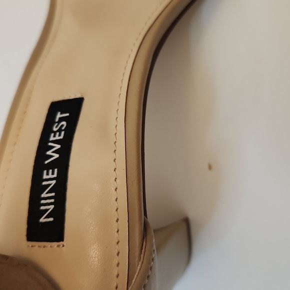 Nine West Woman's Pruce Block Heel Shoe Sandle Size 6.5 - Picture 3 of 10